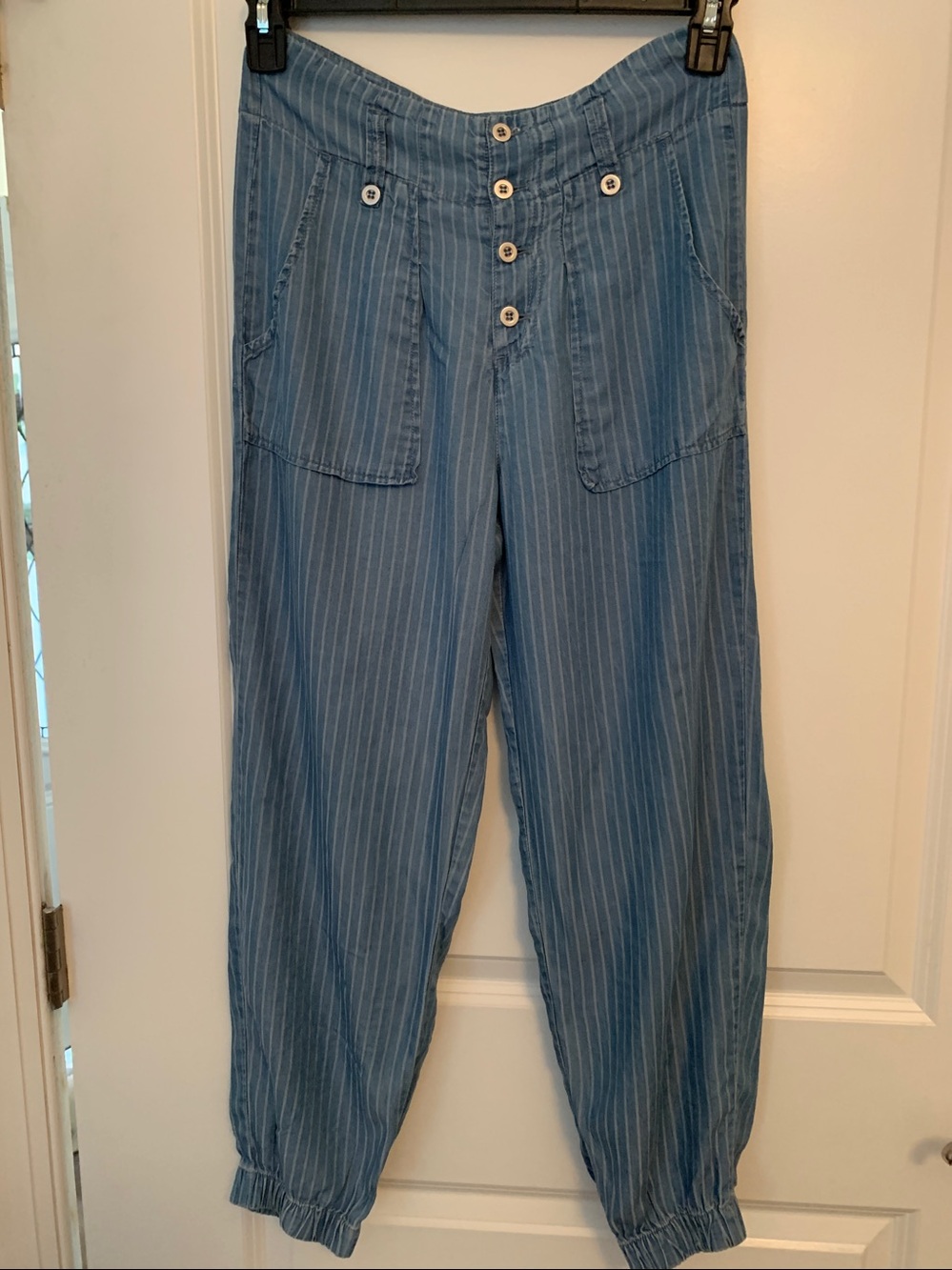 Indigo Rein Casual Pinstriped Pants